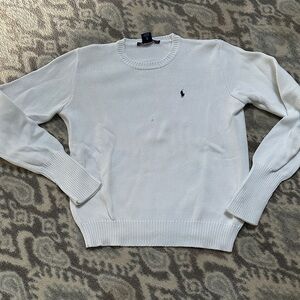 Ralph Lauren Kids Ivory Crewneck Top